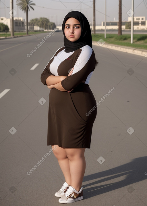 Emirati young adult female with  brown hair