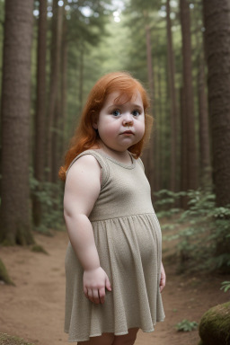 Chilean infant girl with  ginger hair