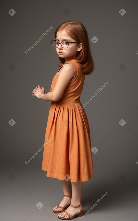 Indian infant girl with  ginger hair