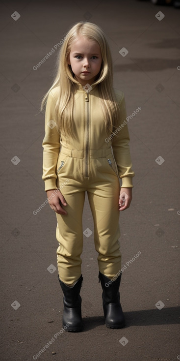 Belgian child girl with  blonde hair