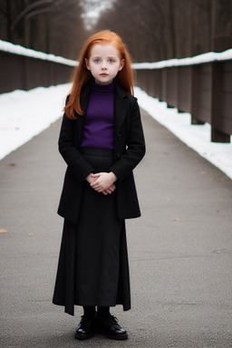 Child girl with  ginger hair