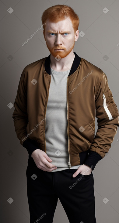 Russian adult male with  ginger hair