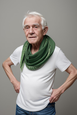 Irish elderly male with  white hair