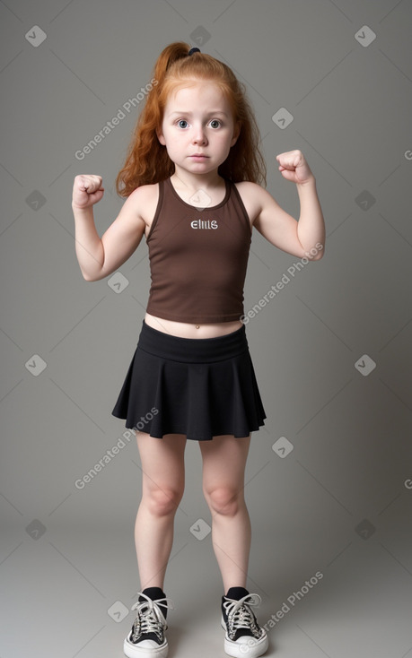 Chilean infant girl with  ginger hair