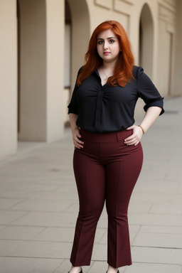 Azerbaijani adult female with  ginger hair