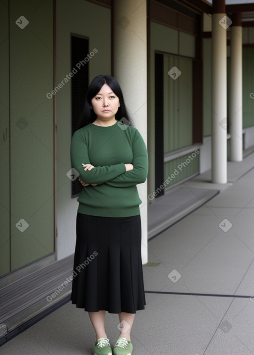 Japanese 45 years female with  black hair