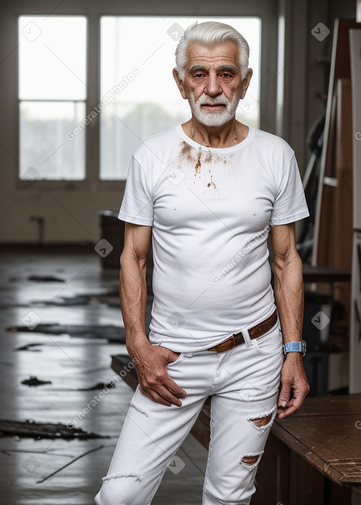 Bulgarian elderly male with  white hair