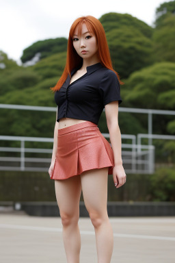 Japanese adult female with  ginger hair