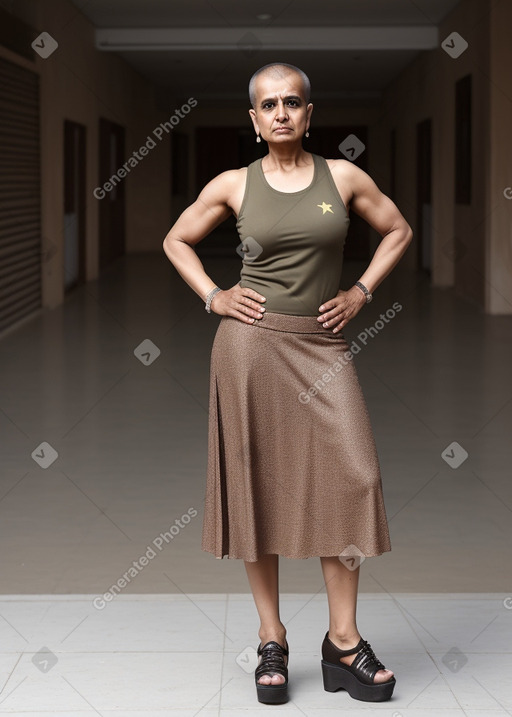 Pakistani 45 years female with  brown hair