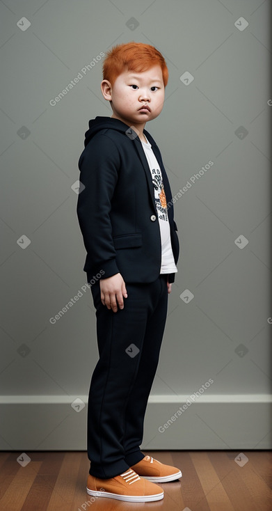 Singaporean infant boy with  ginger hair