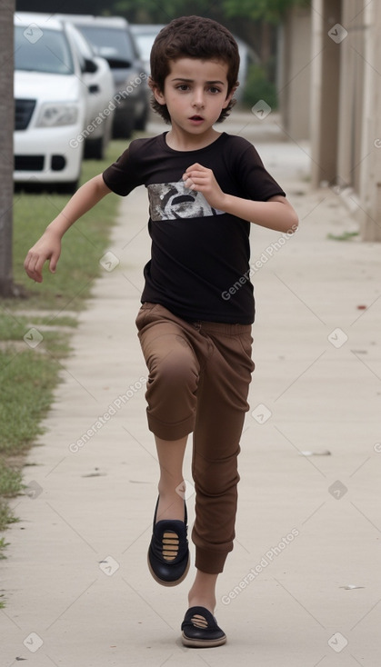 Syrian child boy with  brown hair