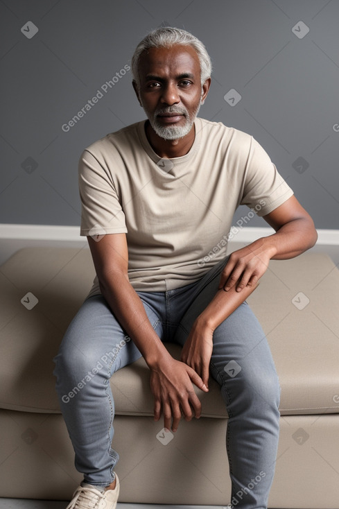 Sudanese adult male with  gray hair