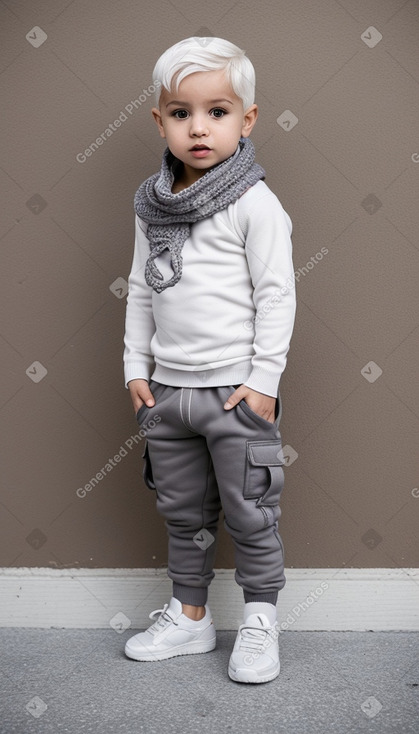 Tunisian infant boy with  white hair