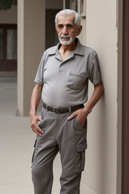 Syrian elderly male with  gray hair