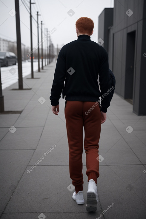 Russian adult male with  ginger hair