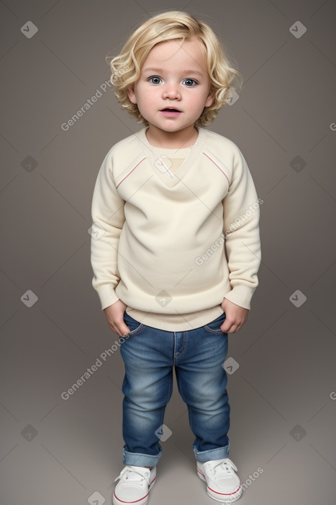 Senegalese infant boy with  blonde hair