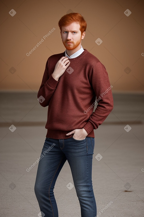 Qatari adult male with  ginger hair