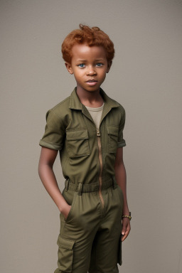 Zambian child boy with  ginger hair