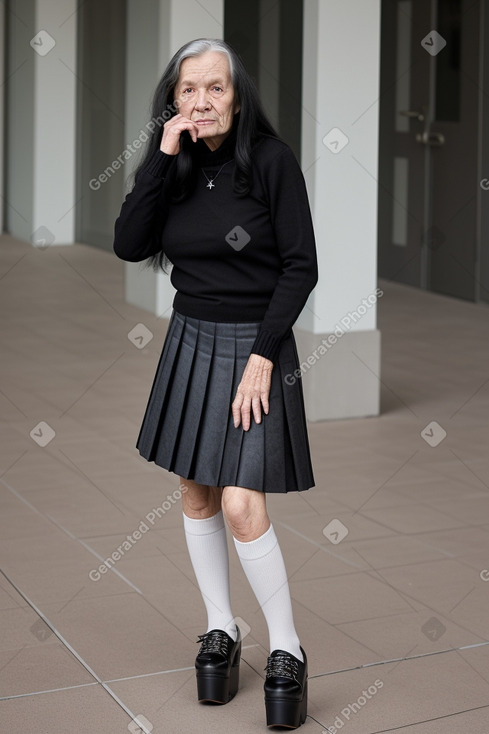 Dutch elderly female with  black hair