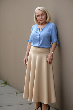 Czech elderly female with  blonde hair