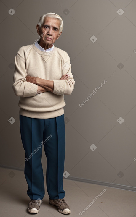 Venezuelan elderly male with  blonde hair