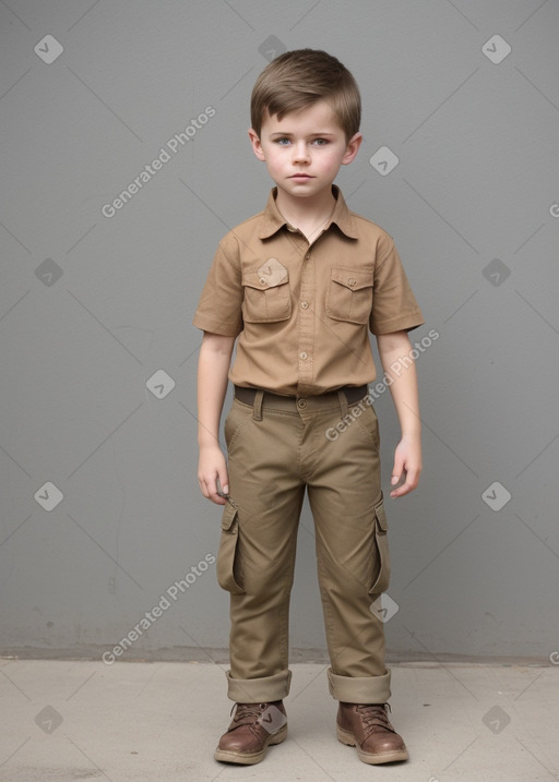 Slovak child boy with  brown hair