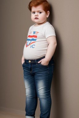 Paraguayan infant boy with  ginger hair