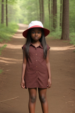 Child girl with  brown hair