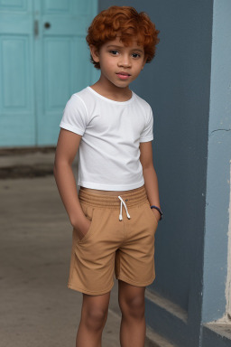 Dominican child boy with  ginger hair