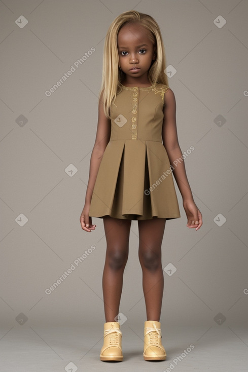 Nigerian child female with  blonde hair