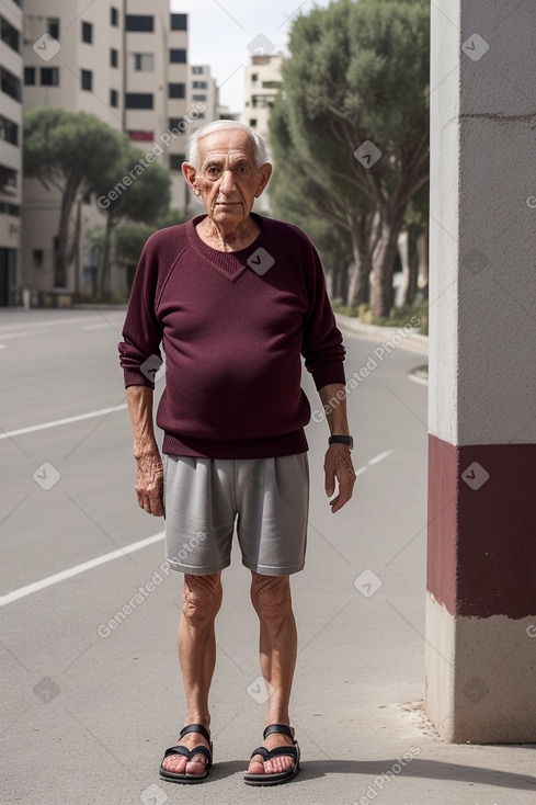 Israeli elderly male with  gray hair