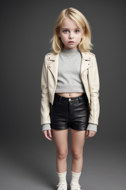 French child female with  blonde hair