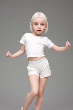 Serbian infant girl with  white hair