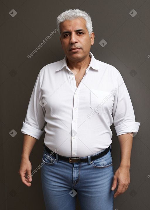 Tunisian 45 years male with  white hair