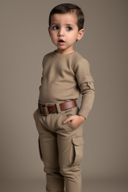 Tunisian infant boy with  brown hair