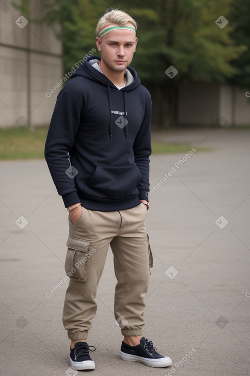 Slovak adult male with  blonde hair