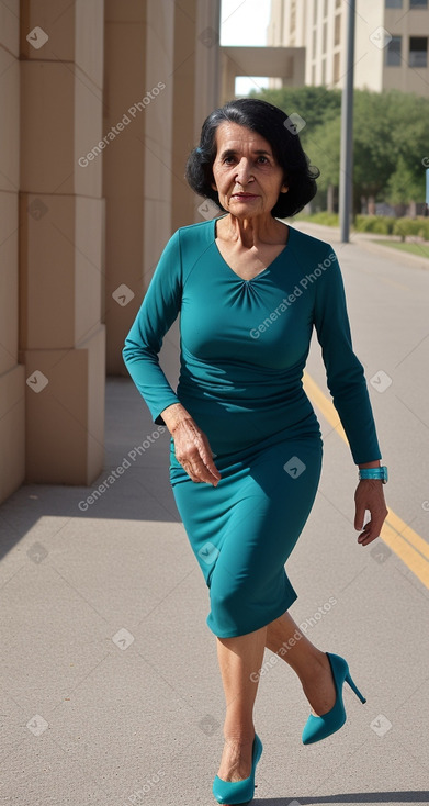 Omani elderly female with  black hair