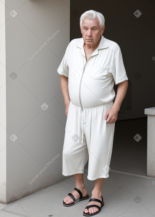 Slovenian elderly male with  white hair