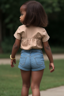 Nigerian infant girl with  brown hair