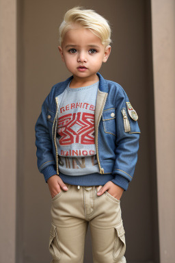 Moroccan infant boy with  blonde hair