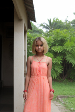 Bangladeshi teenager girl with  blonde hair