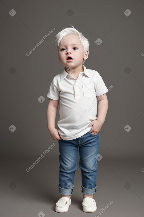 Dutch infant boy with  white hair