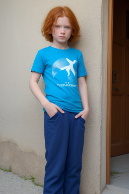 Slovenian child boy with  ginger hair