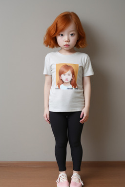 Korean child female with  ginger hair