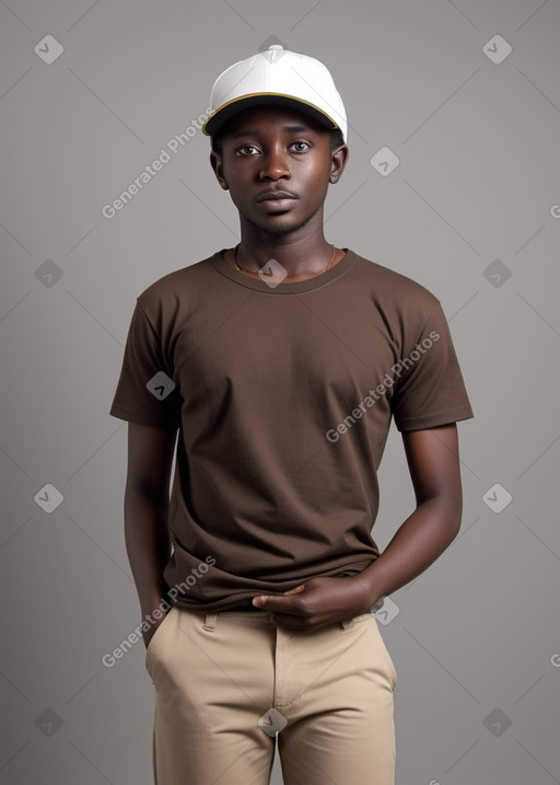 Ugandan adult male with  brown hair