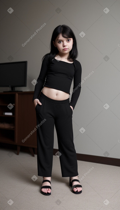 Finnish infant girl with  black hair