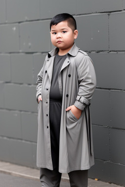 Thai child boy with  gray hair