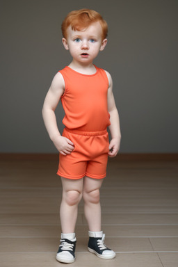 Belarusian infant boy with  ginger hair