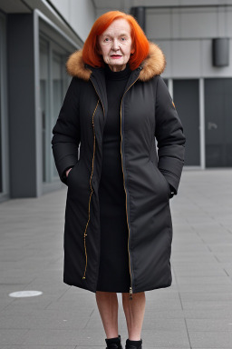 Elderly female with  ginger hair