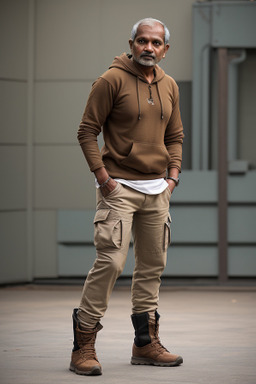 Sri lankan middle-aged male with  brown hair